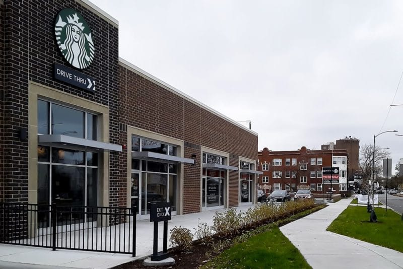 Starbucks Chicago, Illinois Awnex Architectural Branding Elements