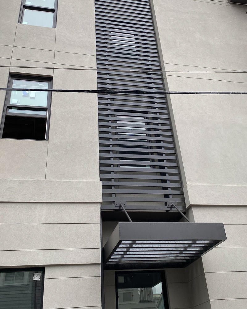 Aluminum Architectural Wall Screens - Mixed Use Building - Savannah, Georgia