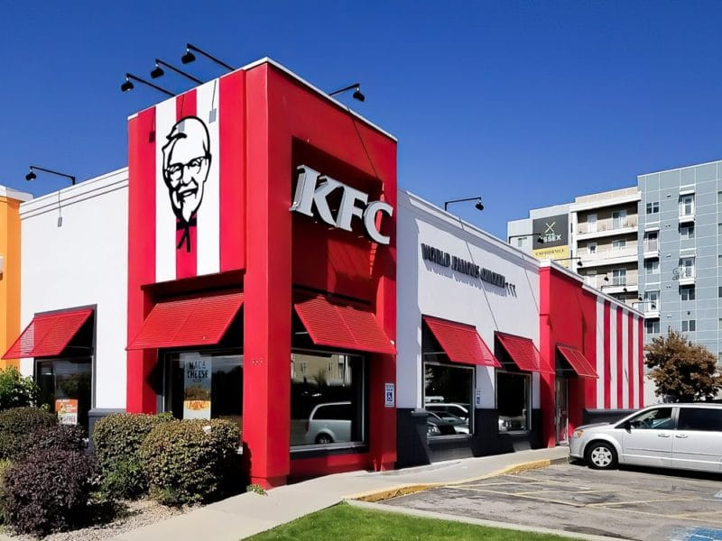 KFC/A&W Salt Lake City, Utah Awnex Architectural Branding Elements