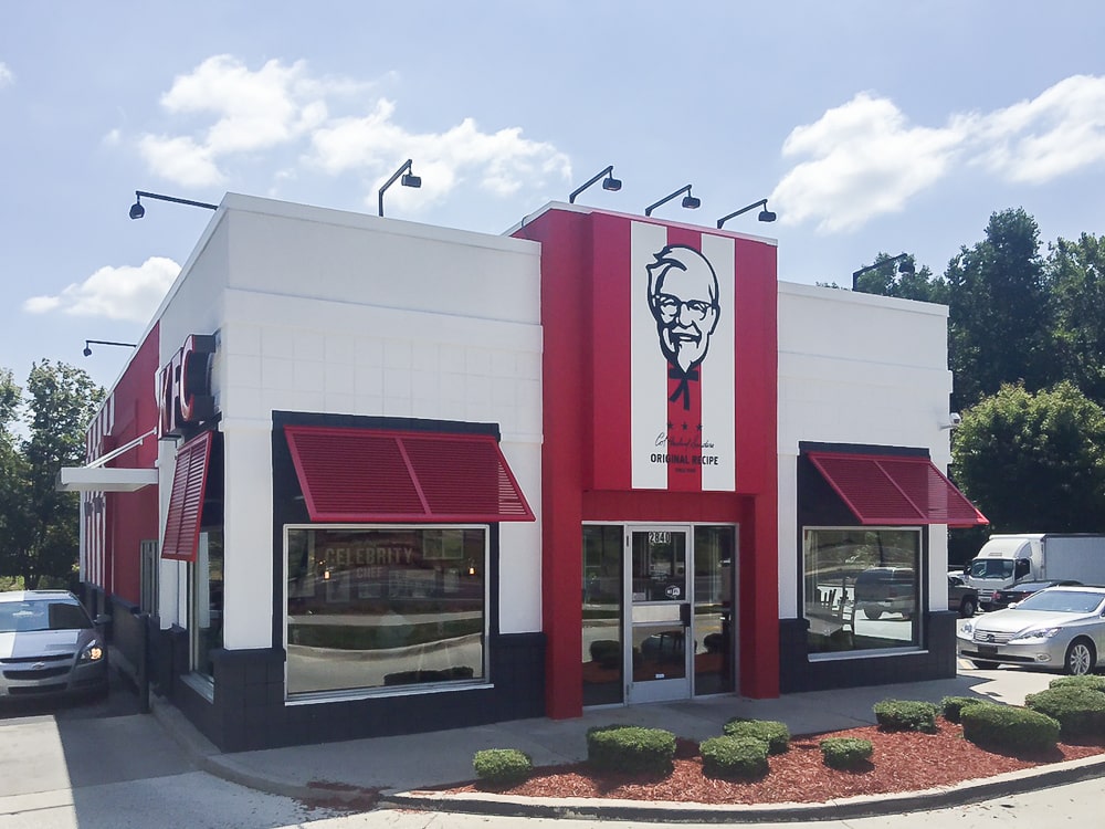 Aluminum Bahama Shutters - KFC - Atlanta, Georgia