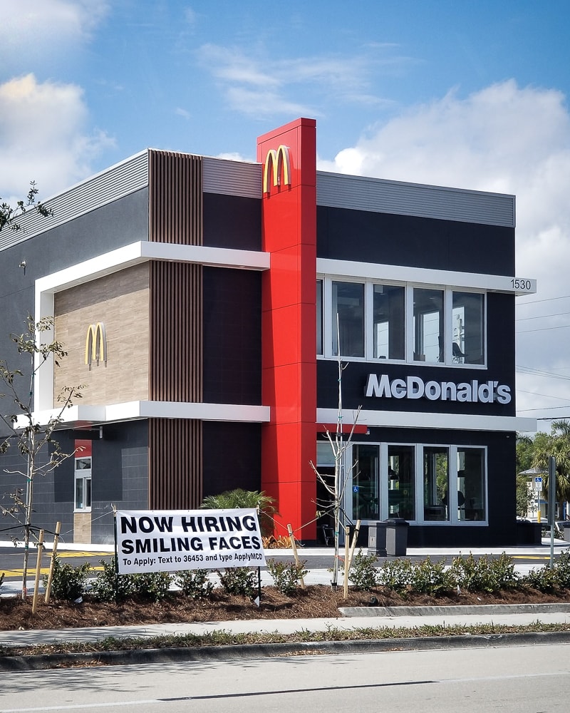 Awnex - Prefabricated Architectural Canopies - McDonald’s - Fort Myers, Florida