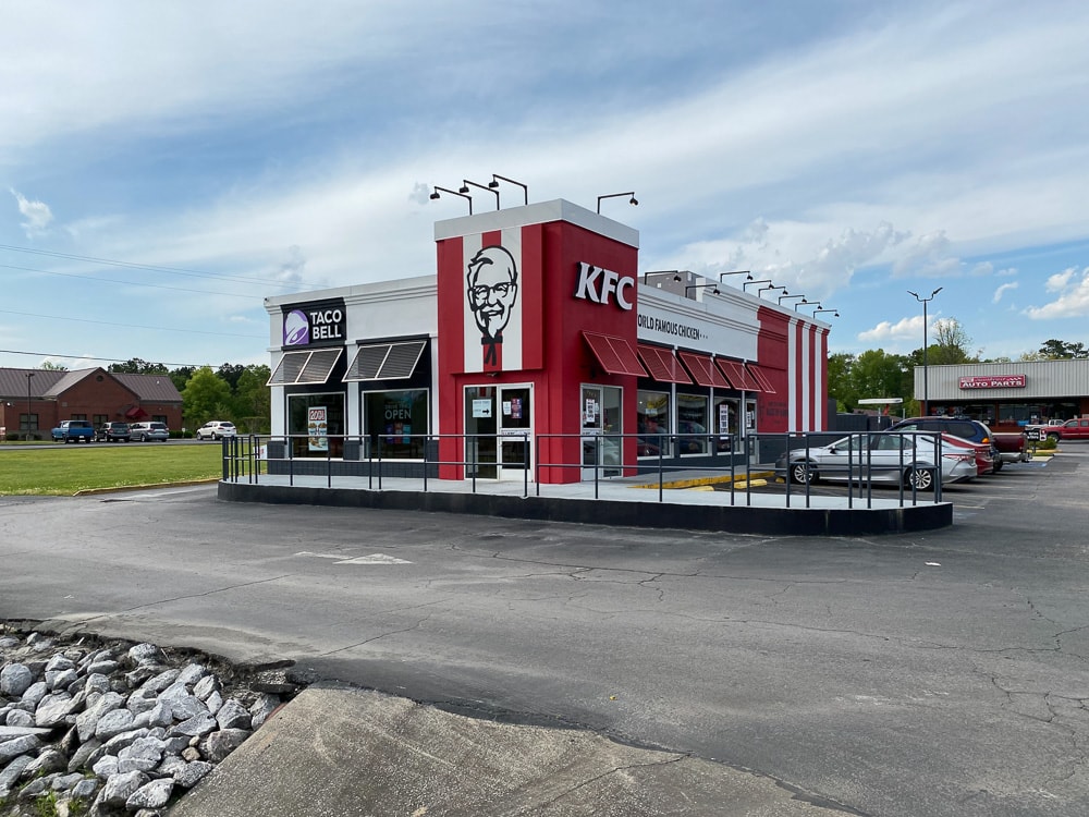Awnex - Shutter Awnings - KFC/Taco Bell - Gadsden, Alabama