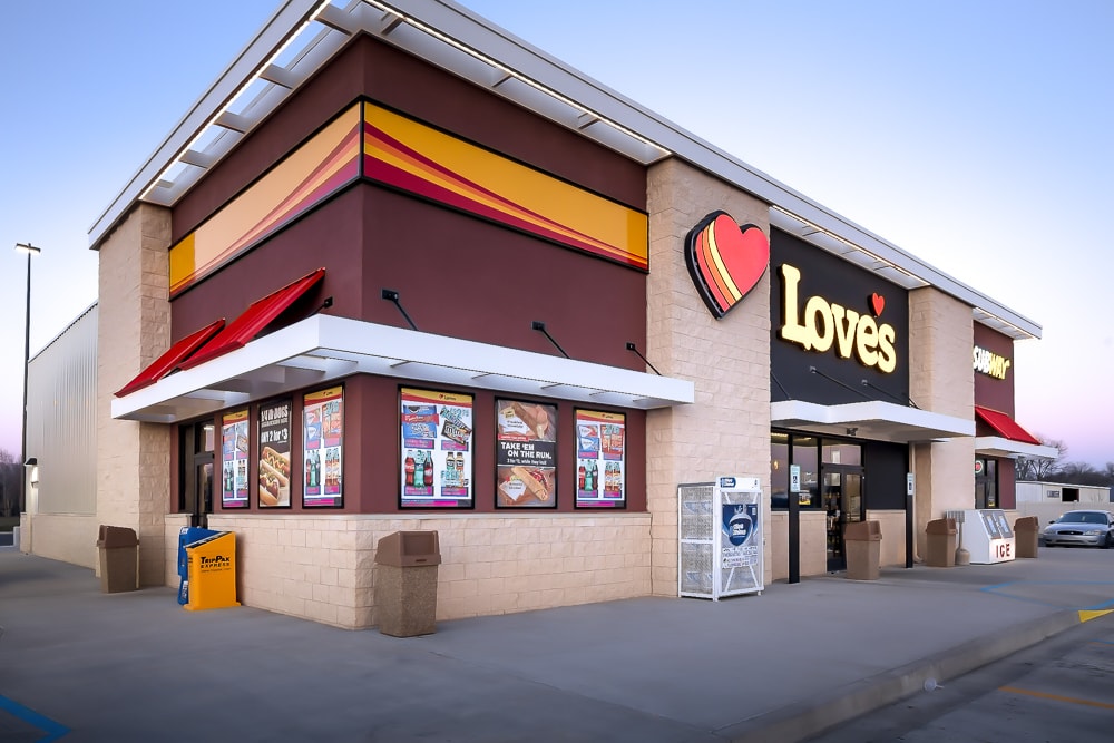 Loves Valliant, Oklahoma Awnex Architectural Branding Elements