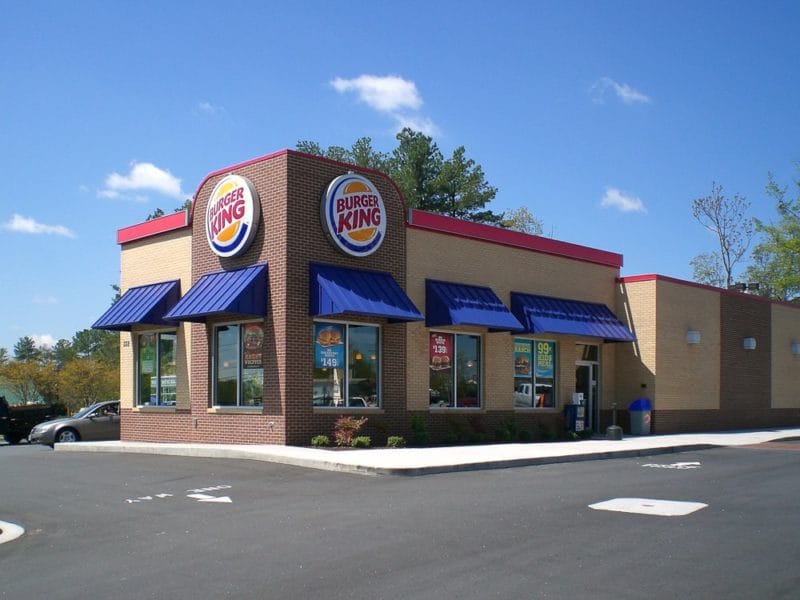 Standing Seam Metal Awnings Burger King Greenville, South Carolina