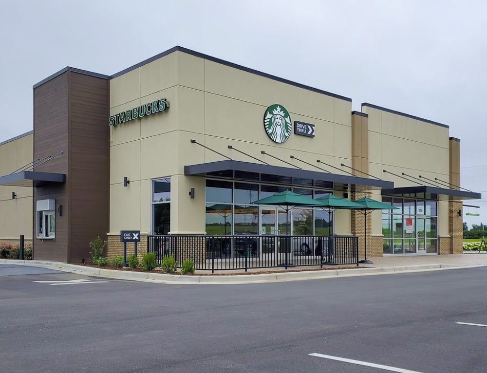 Starbucks Elgin, Illinois Awnex Architectural Branding Elements